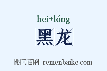 黑龙是什么意思的图片